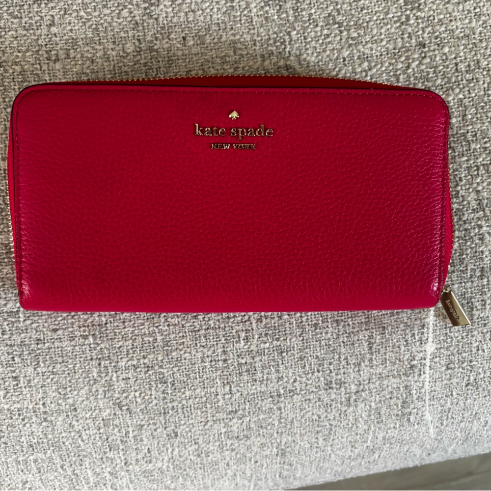 Kate Spade Vibrant Red/Hot Pink Wallet